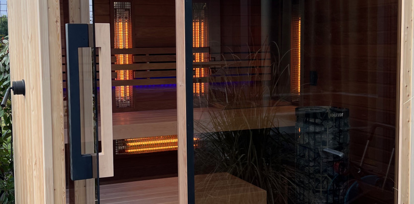 Exterierová kombinovaná sauna S