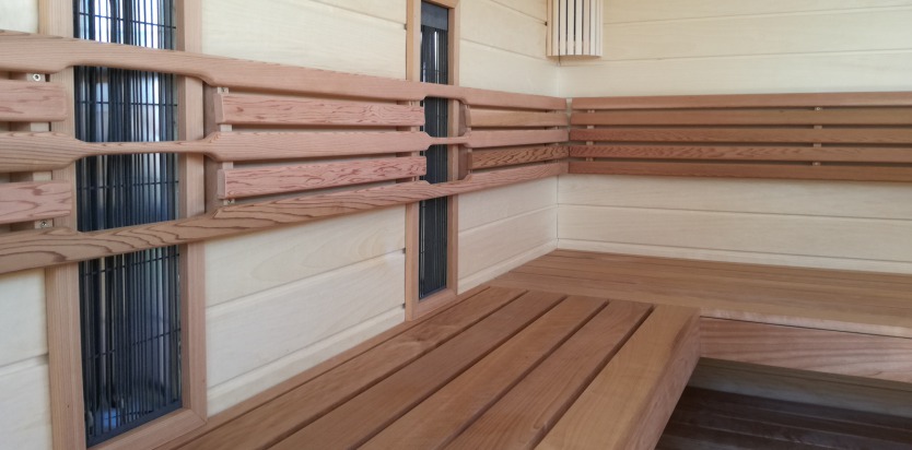 Exteriérová kombinovaná sauna