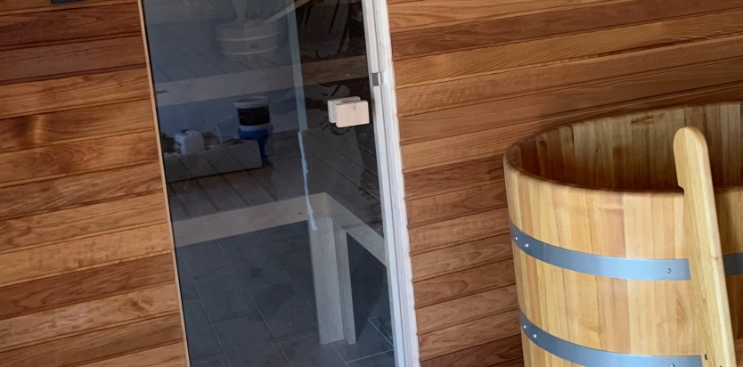 Fínska sauna s ochladzovacou kaďou
